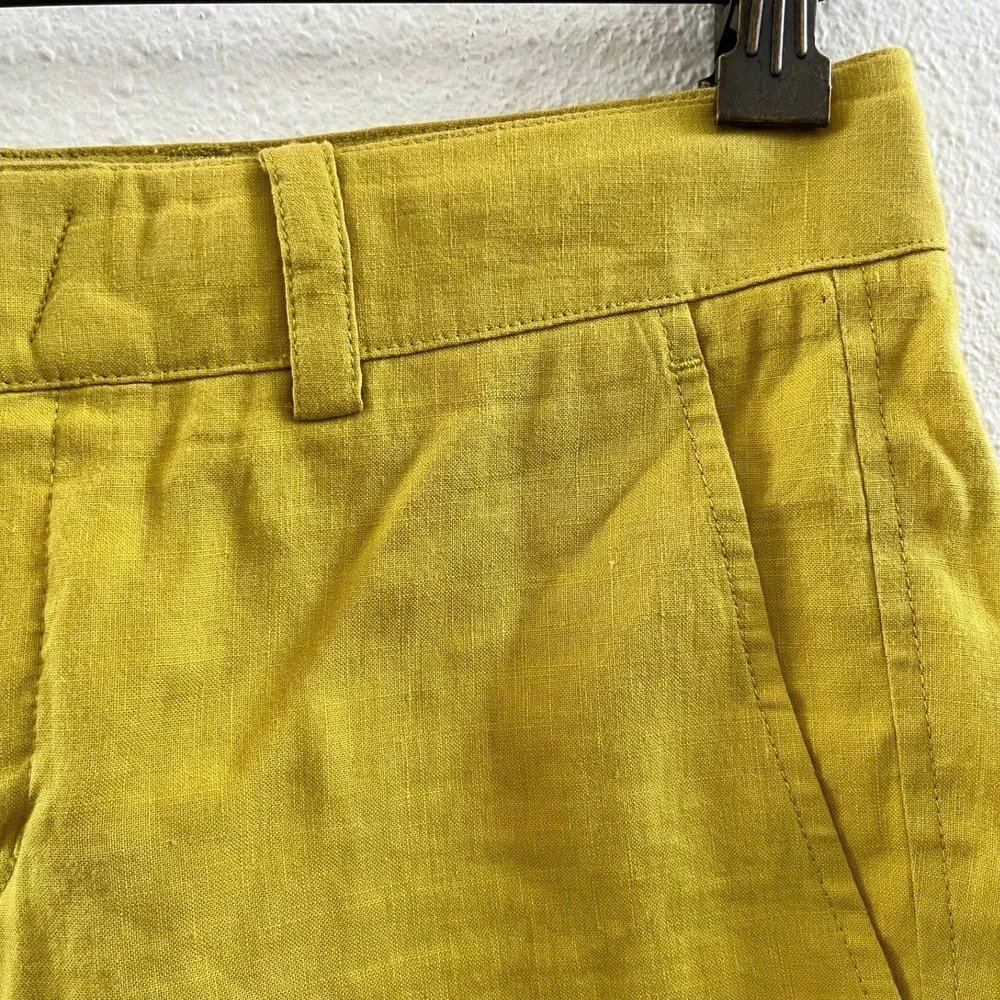 VINCE Linen Blend Low Rise Bermuda Size 2 - Picture 4 of 7